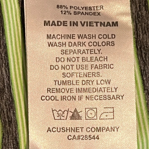 FootJoy Men’s size XL Green & Gray Striped Golf Polo performance shirt - Picture 6 of 7
